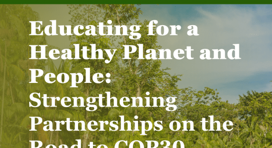 Educating for a Healthy Planet and People: Strengthening Partnerships on the Road to COP30